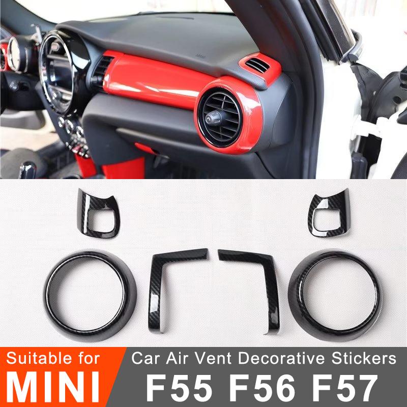 Car Air Conditioning Vent Decorative Cover For MINI ONE Cooper S F55 F56 F57 Car Interior Stickers Modification Accessories