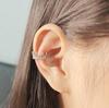 925 Silver Full Diamond Crown Ear Clip for Women Without Piercing – Elegant, Light Luxury Earrings