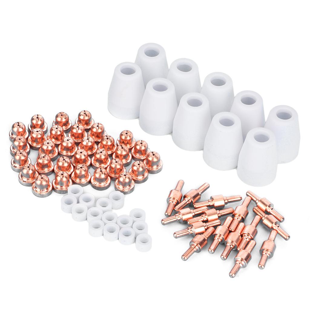 70Pcs Consumables Electrode Tips Nozzle Plasma Cutter for PT?31 LG?40 CUT40 CUT50 Cutting Torch