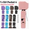 Étui en Silicone pour DJI OSMO POCKET 1 Pro Housse de Protection Anti-Chute Anti-Poussière Protection d'Objectif Dragonne Kit d'Accessoires Stabilisateur Portatif