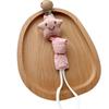 Cute Cartoon Animals Pacifier Chain Clip Cotton Cloth Dolls Animal Wood Rodent Nipples Holder Newborn Toys Teether Accessories