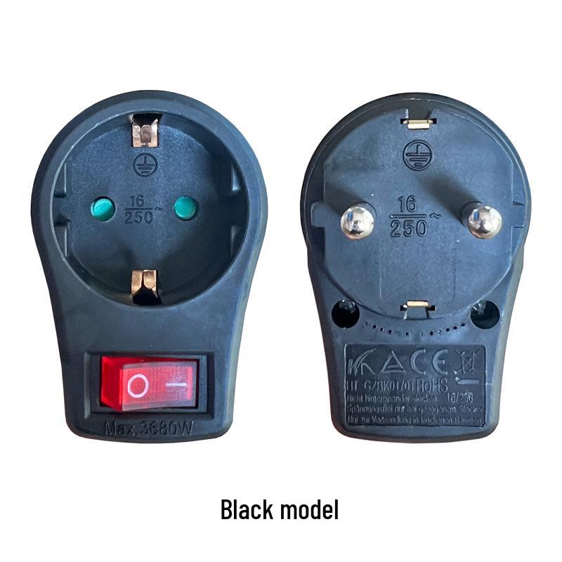 European German Standard Power Converter Plug with Switch