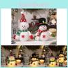 Entzückende Leuchtende Schneemannpuppe Dekoration Für Weihnachten Festliche Freude Geschenk Für Kinder