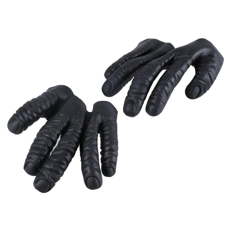 

Children Teens Easter Gloves Cosplay Mittens Full Finger Gloves Spooky Chimpanzee Mittens Carnivals Party Supplies 1
