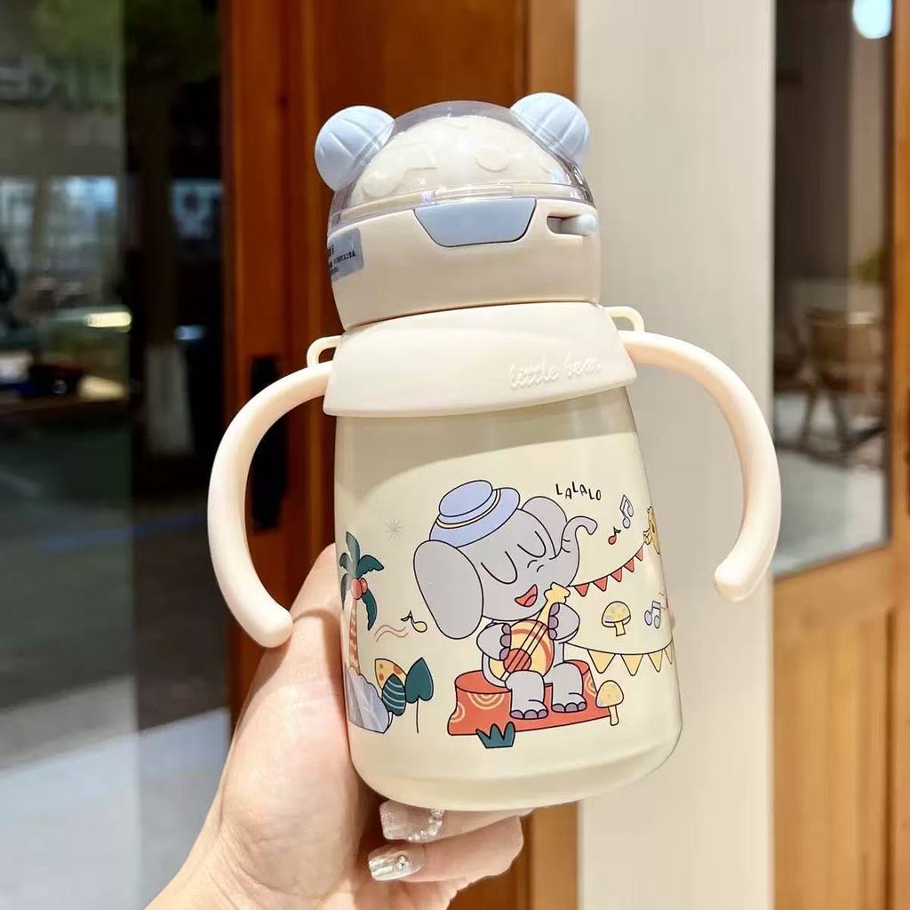 Childrens Insulated Sippy Cup With Straw And Handle For Kids And Babies