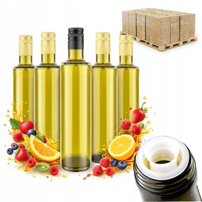DORICA GLASS BOTTLES PALLET 500ml OLIVE 1408 Pcs. for Olive Oil, Vinegar, and Liqueurs