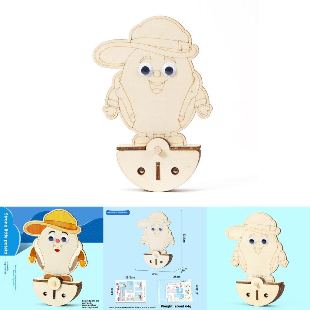 Creativity Wooden Potato Image Tumbler Assembly Set Children Puzzle Toys For Kids Educational Handson Learning Set
