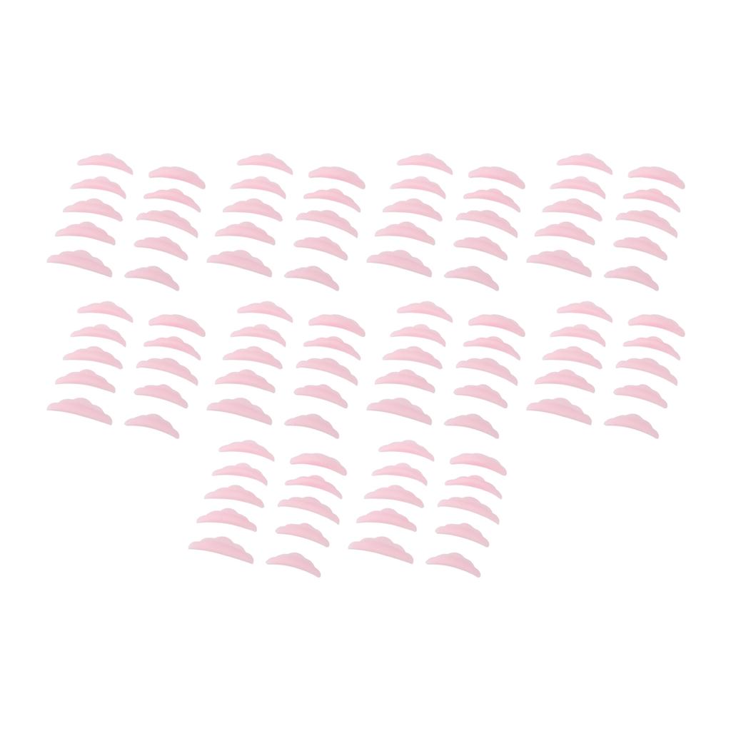 50 paia di bacchette per il sollevamento delle ciglia in silicone morbido e riutilizzabile, per il sollevamento delle ciglia, strumento di bellezza per il trucco.