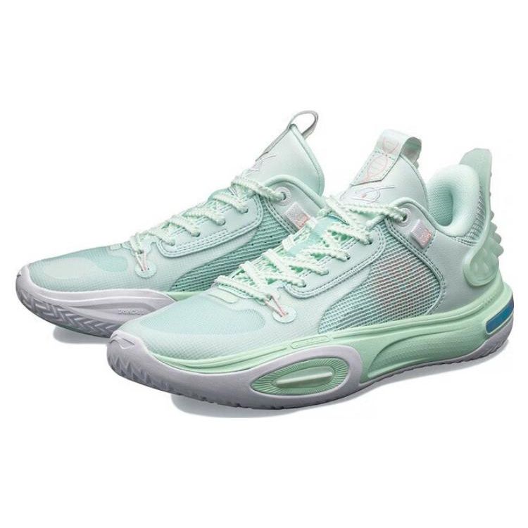 Li Ning All City 11 Youth Version Non-Slip Wear-Resistant Breathable Low-Top Basketball Shoes Kids sneakers Soft-Water-Blue ABPT005-4