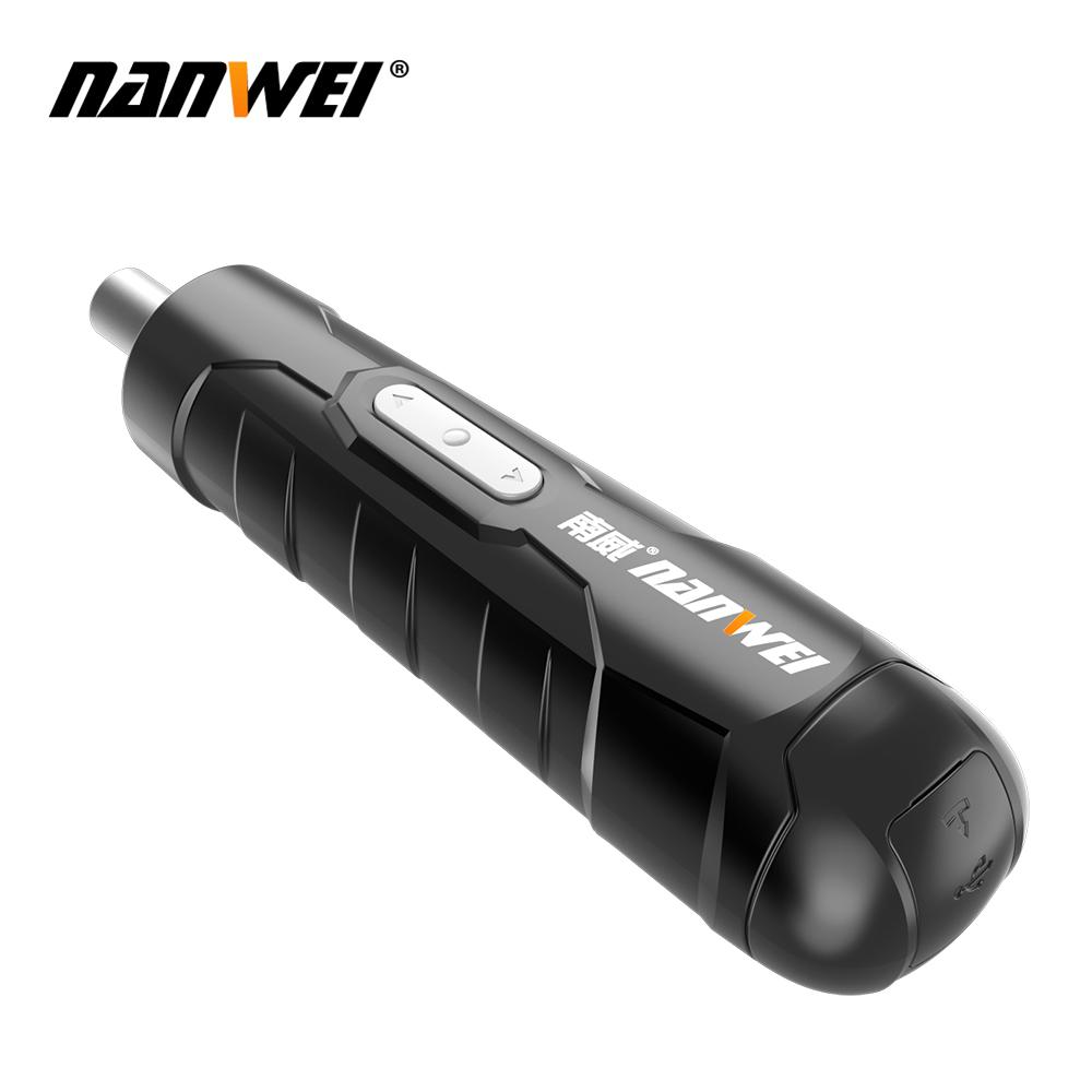 NANWEI Electric Screwdriver Rechargeable Automatic Screwdriver Hand Drill Multi-function Electric Batch Tool 4V