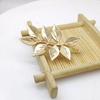Irregular Metal Leaf Hair Clasp 