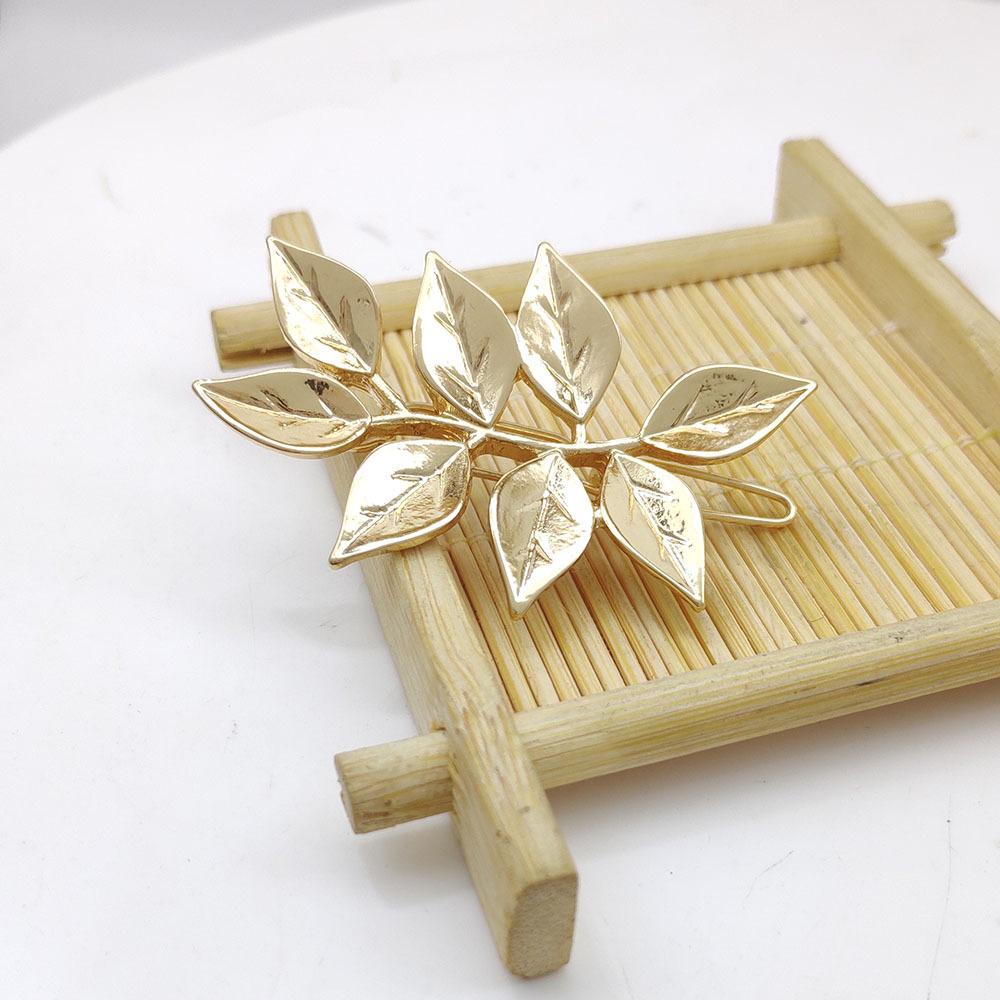 Irregular Metal Leaf Hair Clasp