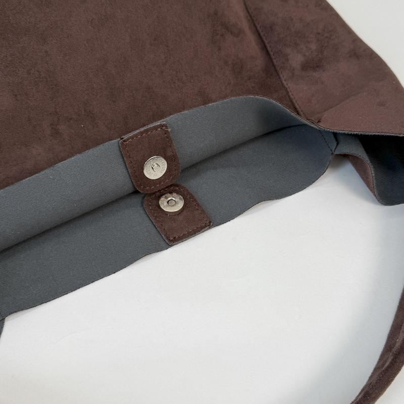 Suede Hobo Bag with Open Top Design Large Capacity Everyday Fashion Shoulder Bag