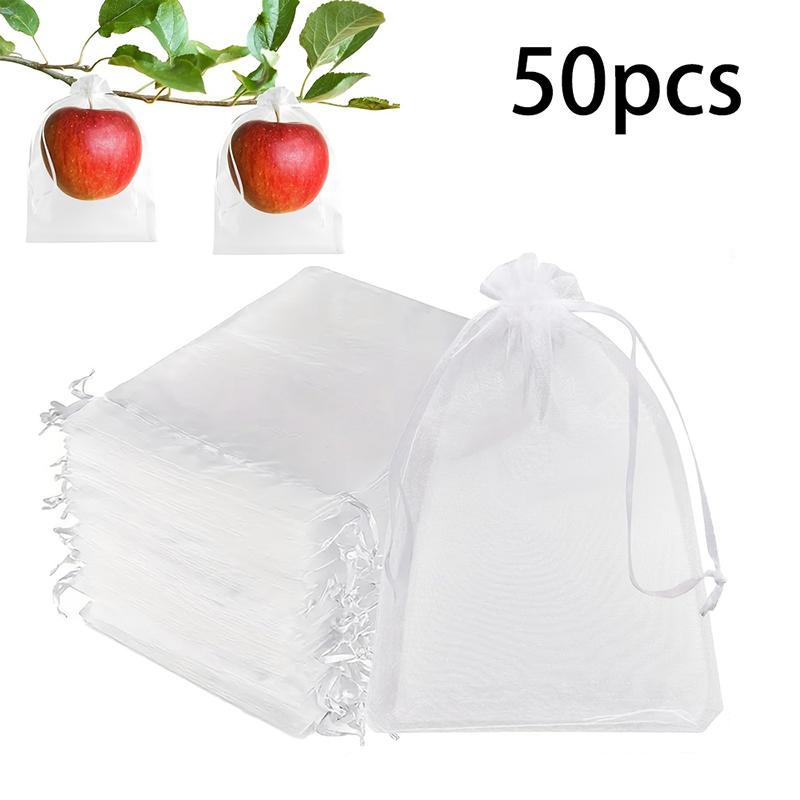 

Fruit Protection Net Bags Pest Control Anti-Bird Netting Strawberry Mesh Bag Vegetable Netting Cover Gardening Tool 7x9cm