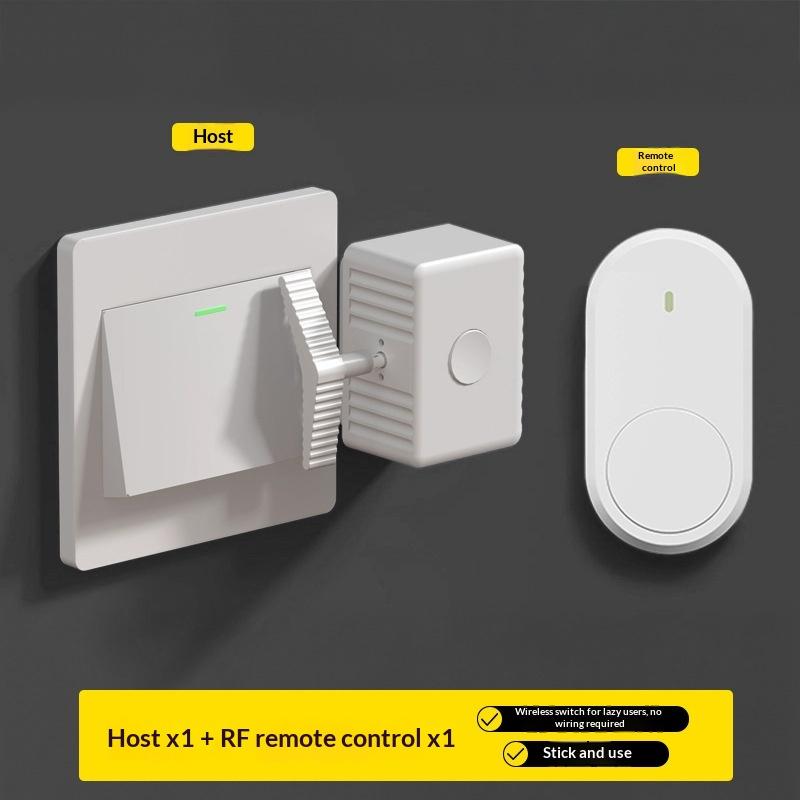 1 stuks Intelligente Type-C Oplaadbare Luie Afstandsbediening Schakelaar Draadloze Bediening Lichtschakelaar Uit Schakelaar Tool Automatische Knop Duwer