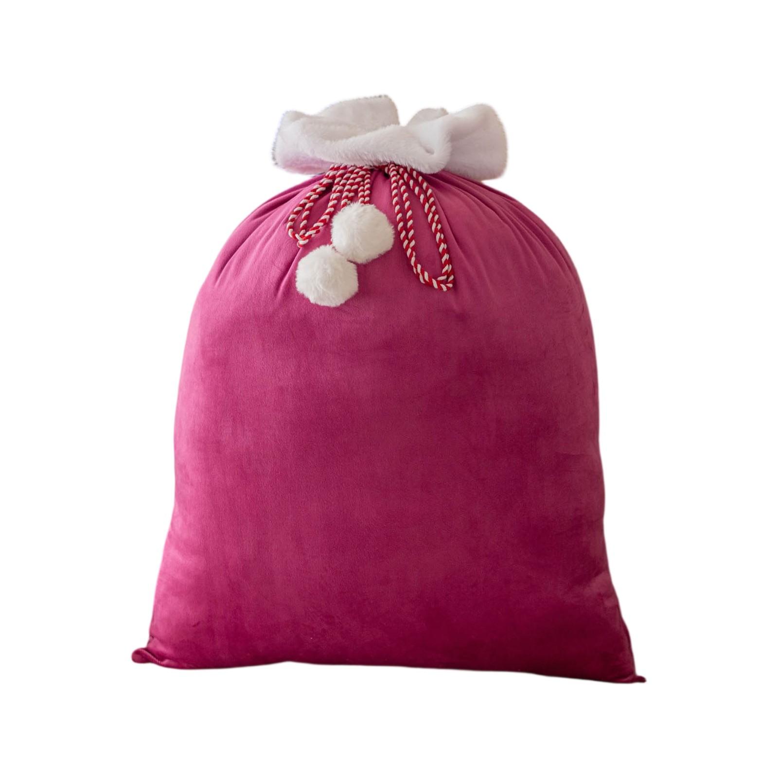 

Christmas Gift Bag Candy Gift Drawstring Bag Christmas Velvet Bag One Size