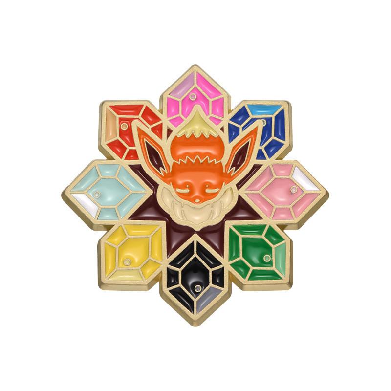 Unique Colorful Cartoon Character Metal Brooch Enamel Pin Fashionable Accessory