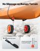 Kayak Cart, 113.4 Kg Load Capacity, Canoe Cart Dolly with 19.1 Cm Solid Rubber Tires & Kickstand, Assembles & Disassembles Within Seconds, Paddle