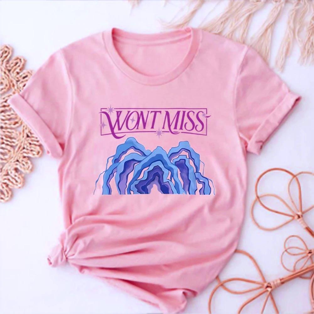 Dámská pohodlná ležérní módní trička s krátkým rukávem a kresleným potiskem