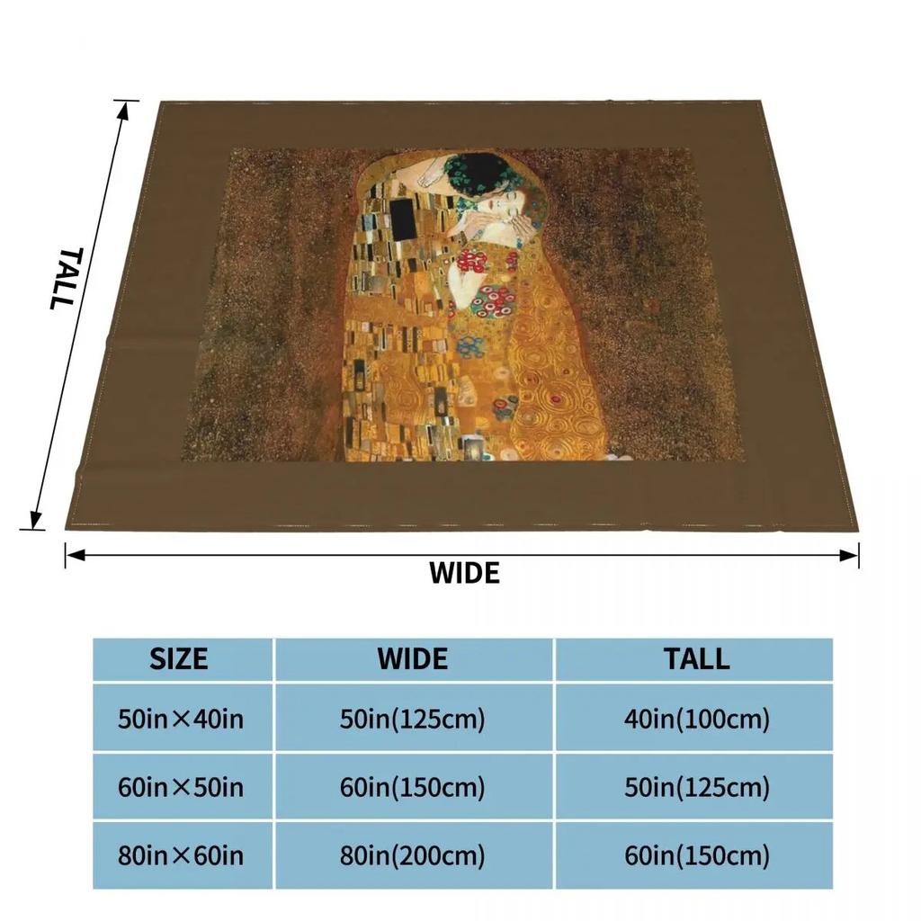 Tree Of Life Stoclet Frieze Gustav Klimt Blankets Fleece Novelty Warm Throw Blanket for Bedspread Autumn/Winter