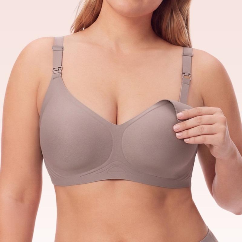 Plus Size Seamless Wireless Nursing Bra Soft Support Comfortable Bra For Women