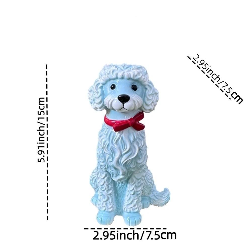 Handcrafted Resin Dog Vase Decorative Flower Holder Dog Planter Flower Vessel Office