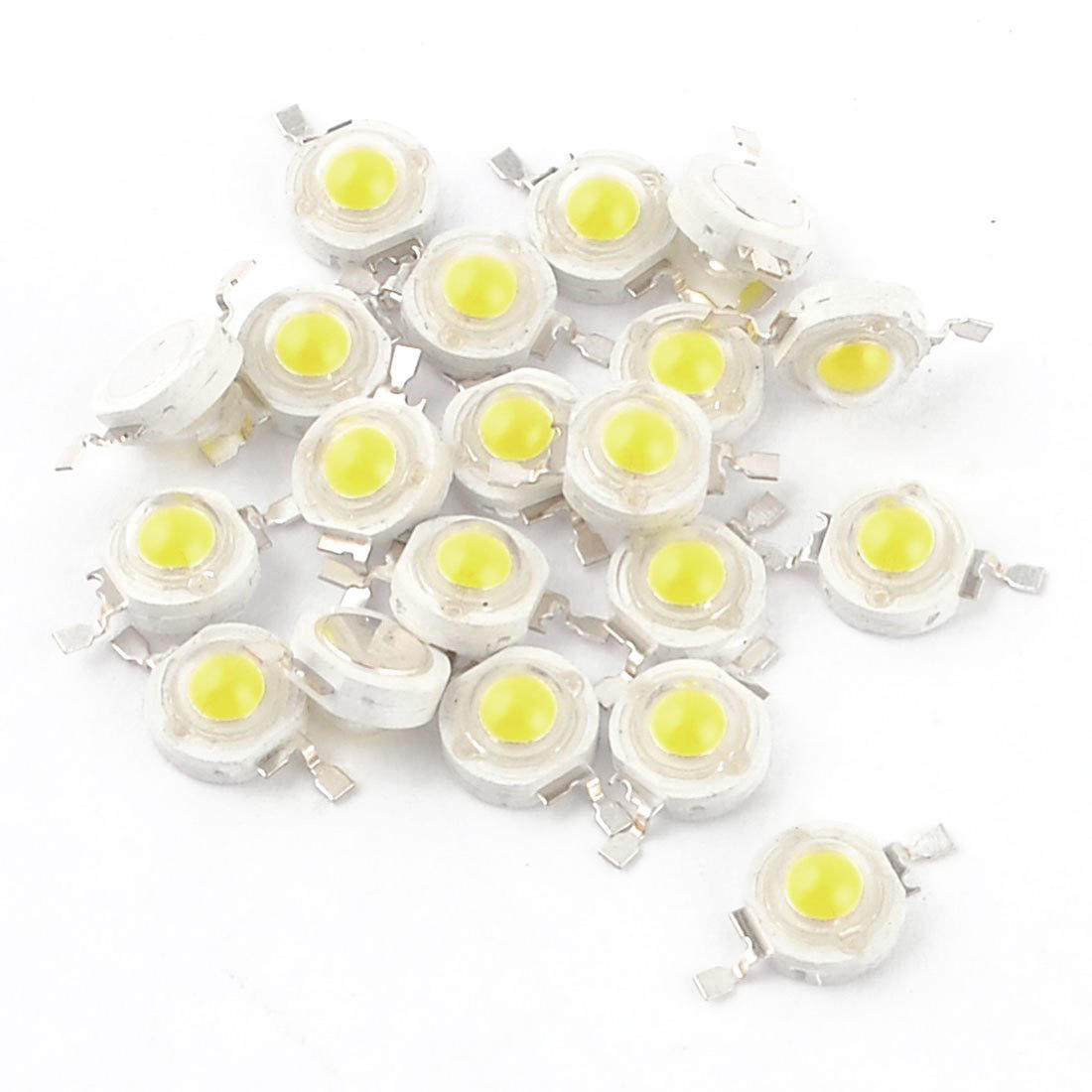 

20 шт высокой мощности 2 Pin 3W белый шарик LED излучателей 170-190Lm 6000 K