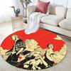 Tokyo Revengers Round Area Rug,Carpet Rug for Living Room Bedroom Sofa Playroom Decor,Non-slip Floor Mat