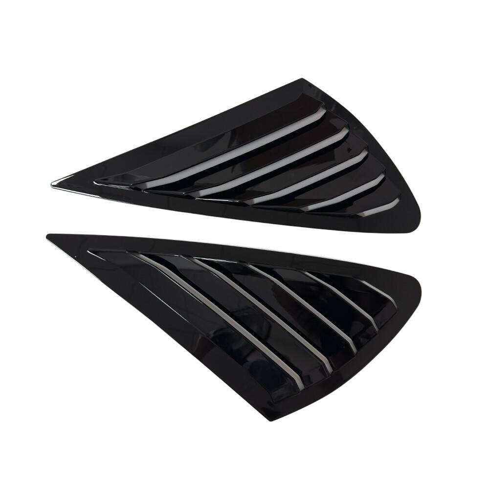 Mirror Covers For Ford Focus MK2 Hatchback 2005-2011 Car Rear Louver Window Side Shutter Cover Trim Sticker Vent Scoop ABS Carbo