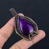 Purple Flash Labradorite Jewelry, 999 Copper Wire Wrapped Pendant Handmade Gemstone Jewelry, Gifts For Wife Brand New Pendant