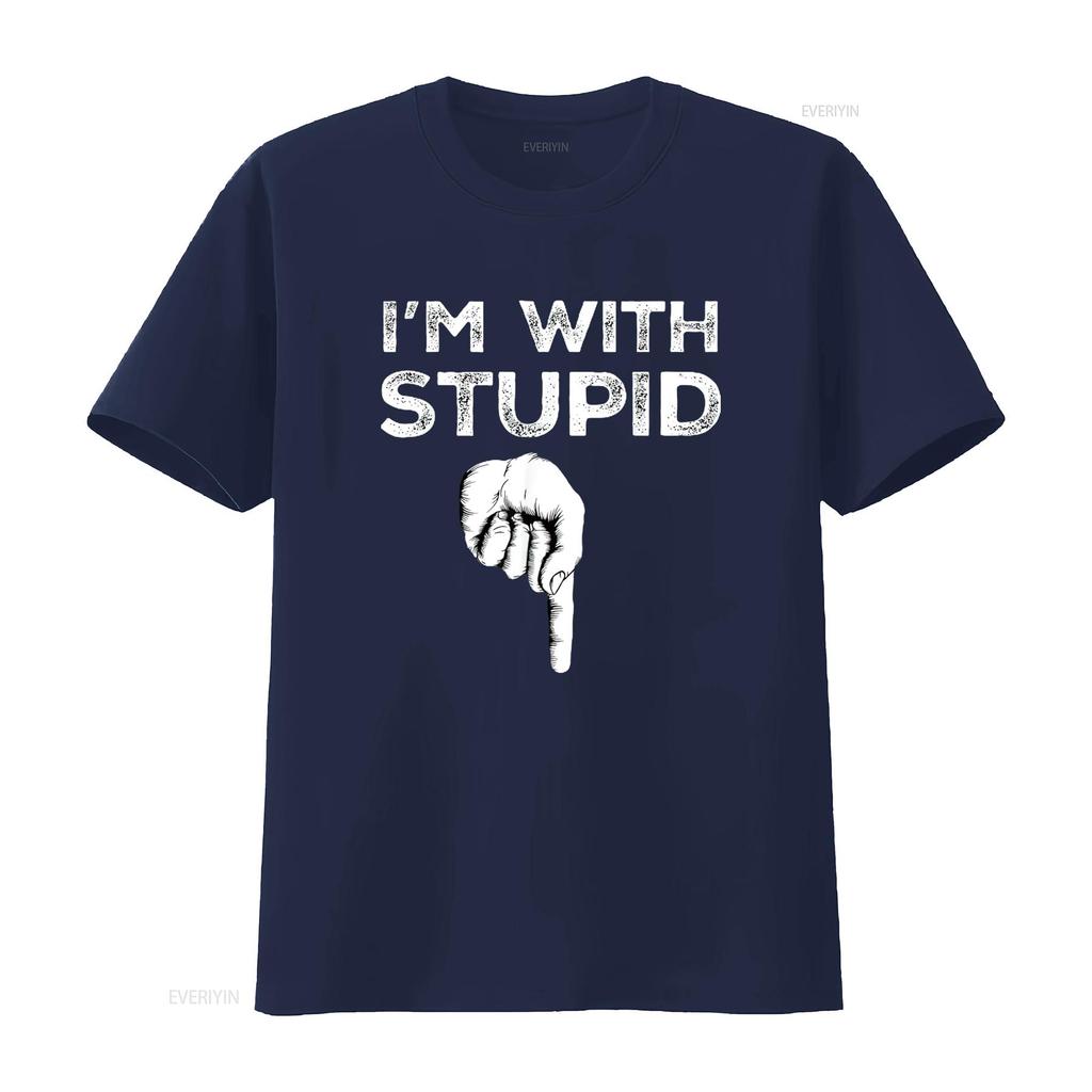 I M With Stupid Down Arrow Funny Dirty Offensive Rude Joke T Shirt Black Medium Vintage Washed Soft Homme Stretched Stylish