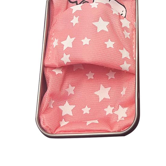 Little Pocket Plush Bear Stuffed Tiny Bear Animal In A Tin Inspirational Little Pocket Bear with Sleeping Quilt for Sympathy Christmas Birthday Gift