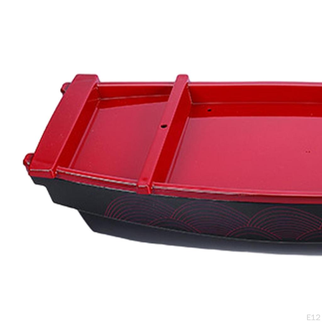 Appetizer Dish with Boat Shape for Sushi and Snacks