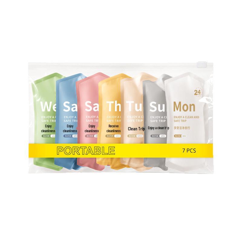 7-Pack Plus Size Women's Disposable Underwear - Travel, Maternity, Menstrual, Postpartum, Sterile Briefs