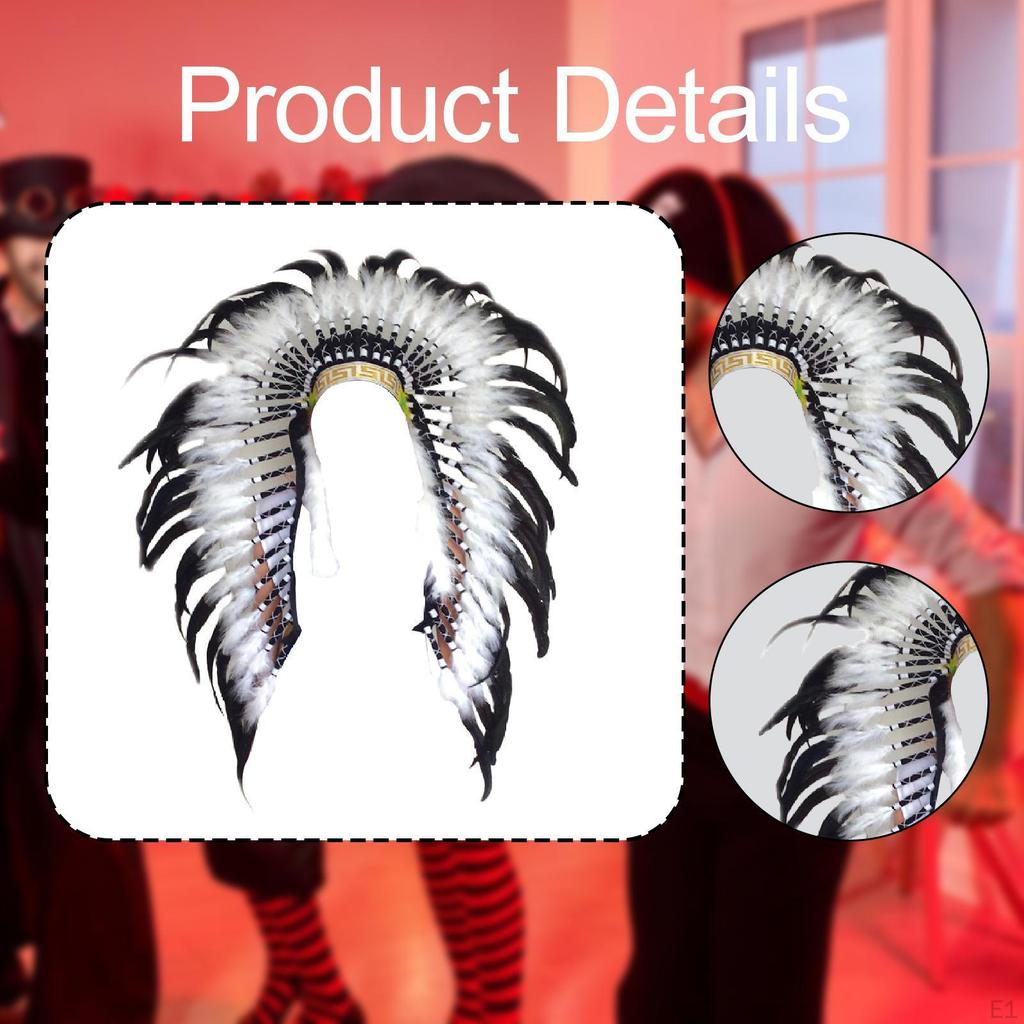 Indian Headdress Decoration Crafts Feather for Carnival Festival Party