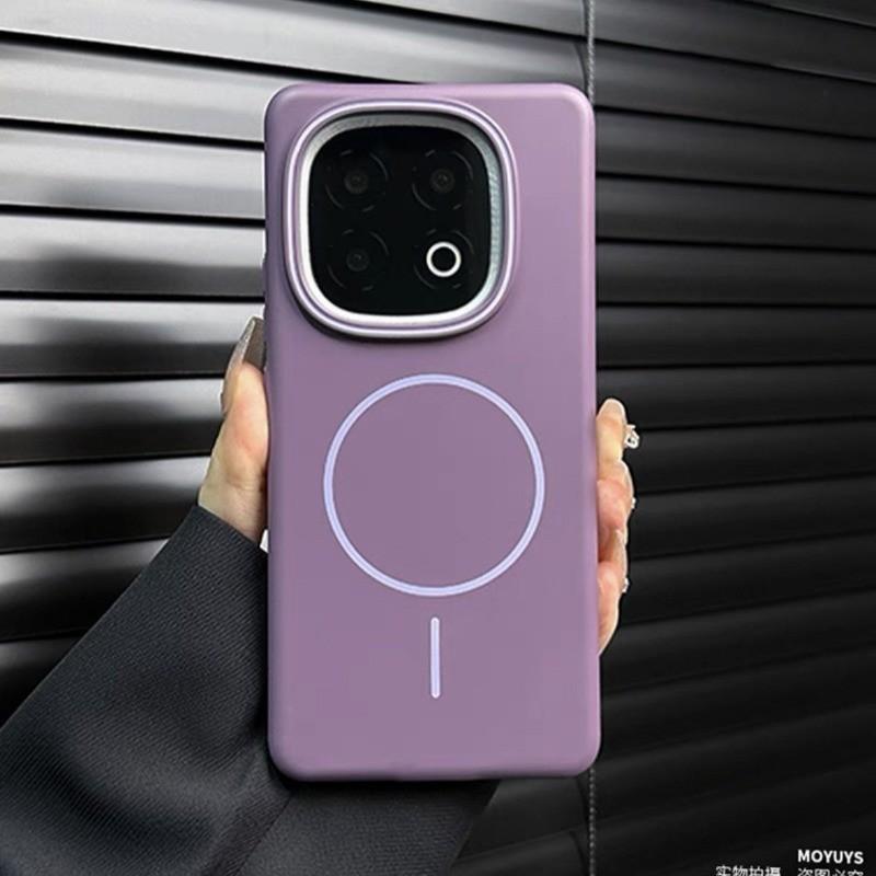Voor iQOO 15 Ultra 15R 13 12 Neo 11/Neo 10 /Z9 Z10 Z11 Turbo Dunne Magnetische Telefoonhoes / Eenvoudige Kleurrijke Skin Touch Mat Magnetische PC Schokbestendige Hoes