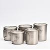 450/550/650ml/750ml Portable Outdoor Water Cup Ultralight Large-capacity Single-layer Pure Titanium Camping Mug