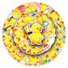 51PCS Cute Duck Cartoon Stickers - Yellow Animal Series for Notebooks & Phone Cases