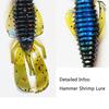 10pcs 8cm Soft Bug Shrimp Craws Worm Lure Baits ,silicone Artificial Shrimp Prawn for Bass Perch Pike Lure Bait