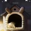 Super Cat Bed Warm Pet House Kitten Cave Cushion Cat House Warm Sleeping Dog Basket Tent Small Dog Mat Supplies Bed for Cats