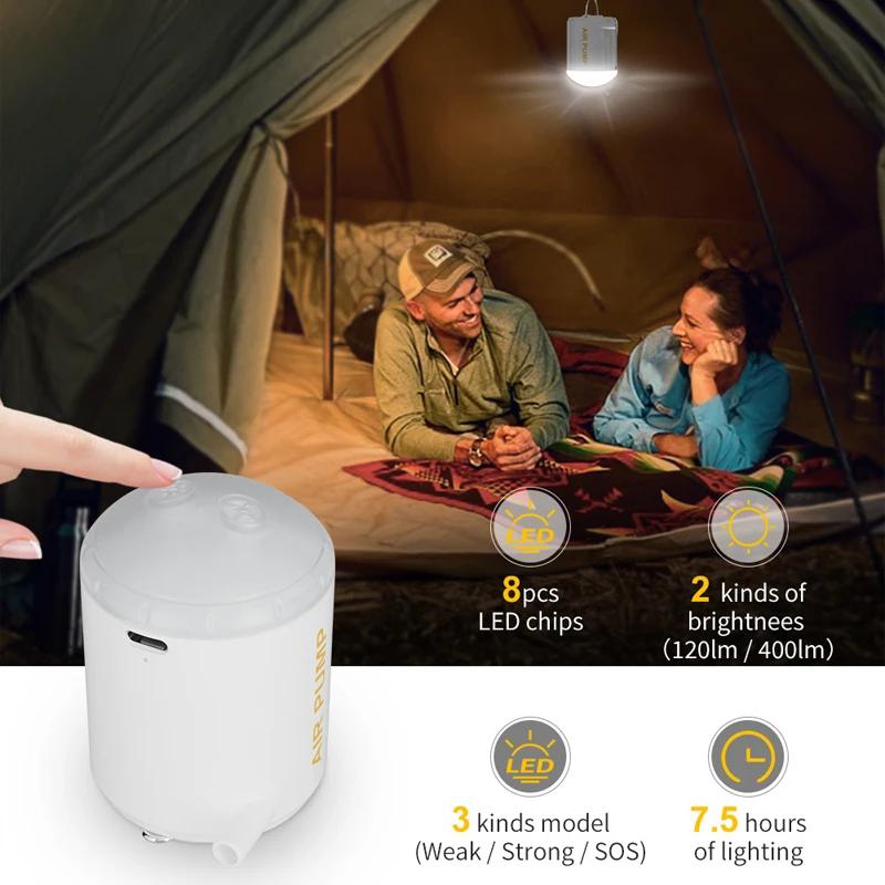 Mini Air Pump Electric Air Compressor Portable Quick Inflator Pump for Air Mattresses Beds Inflatable Mats Pool Floats Camping