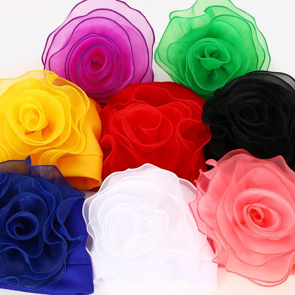 Big Flower Turban Cap for Women