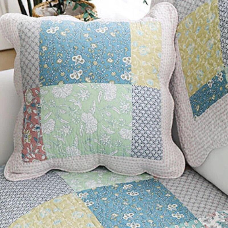 Korean Style Garden Washed Cotton Four Seasons Universal European Fabric Sofa Cushion Sofa Cushion Backrest Towel Cover