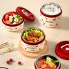 Fairy Cherry Pattern Food Container With Leakproof Sealing For School And Workplace