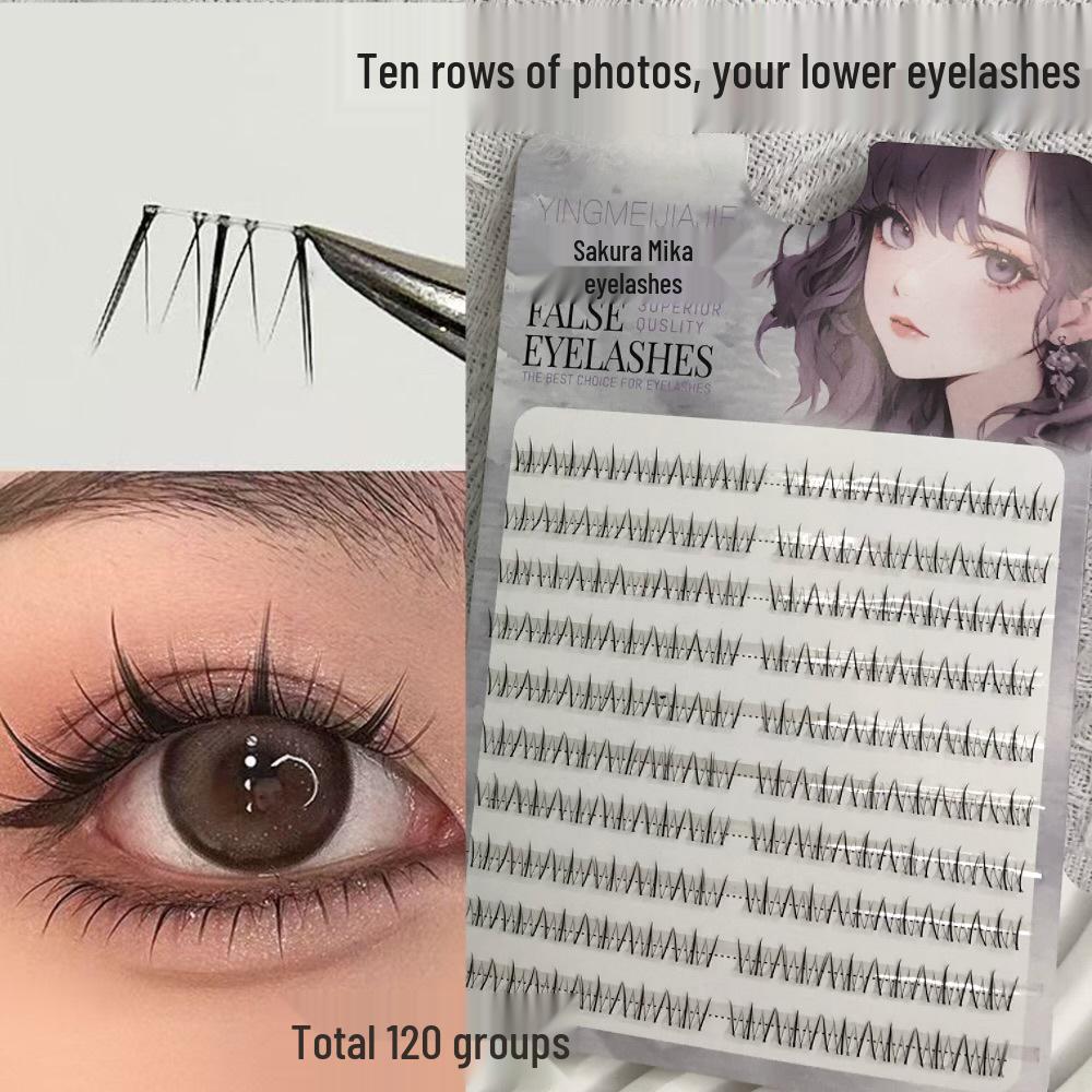 Zhaojun Large Capacity Lash Book: Camera-Ready Natural Style Segmented Lower Lashes for a Lazy Day 10 Rows Lower Lashes