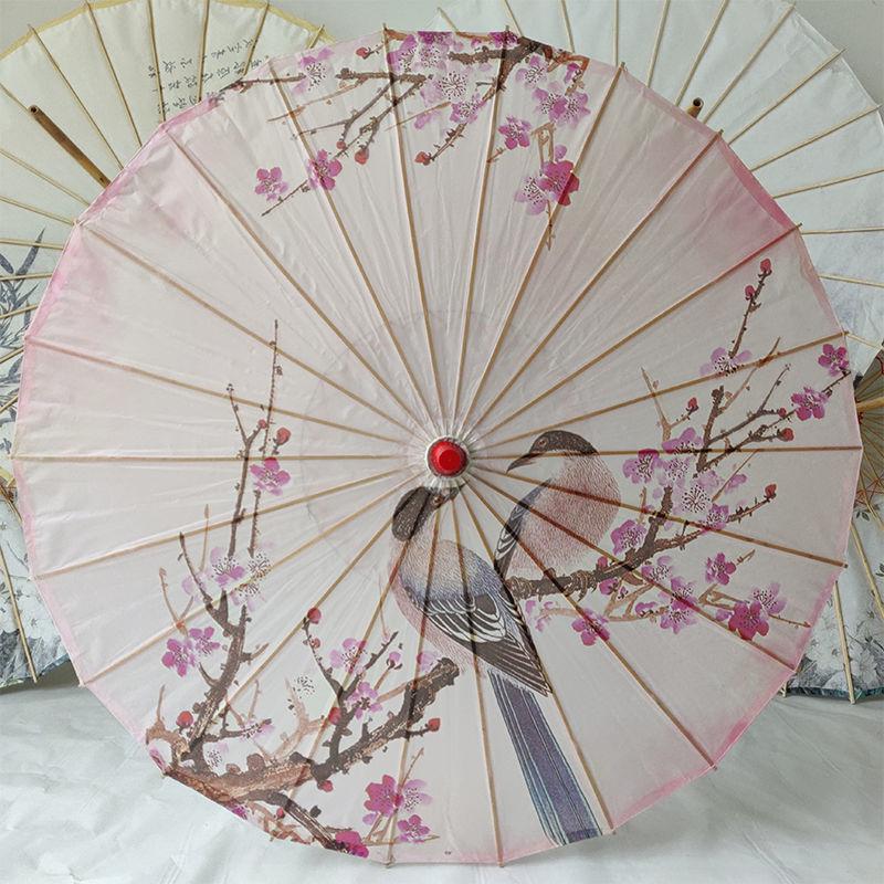 Retro Parasol Olejowy w Stylu Chińskim - Wodoodporny, Ochrona Przed Słońcem, Dekoracja Taneczna i Cheongsam