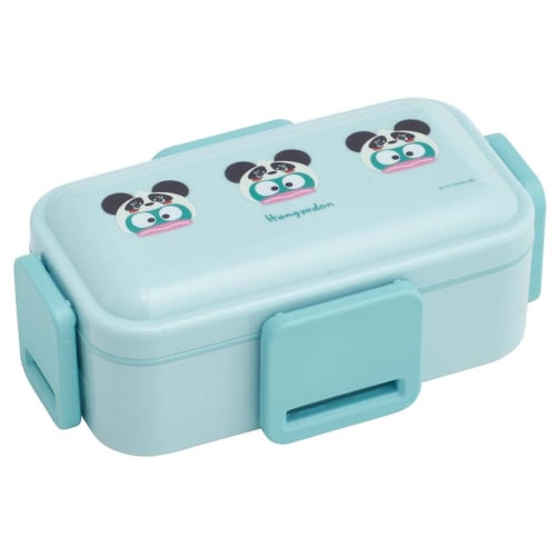 Skater Bento Box, 2-Tier, 600ml, for Women, Antibacterial, Soft Filling, Dome-Shaped Lid, Made in Japan, Sanrio Hangyodon Headpiece, PFLW4AG-A