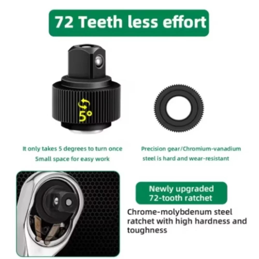 1/4 Socket Wrench Set Short Long Sleeve Spanner New Ratchet Wrench Kit  Wrench