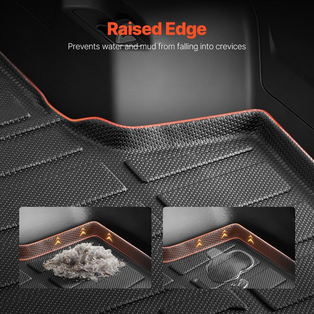 Cargo Mat All Weather TPE Custom Fit for Toyota 4Runner 7 Seater 2010-2026