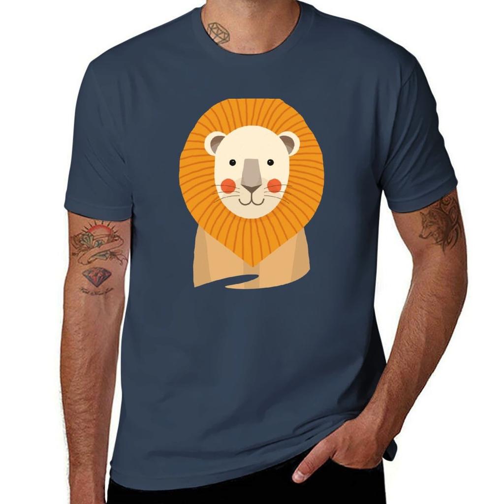Lion Animal Portrait Tshirt Dry Fit Athletic Short Sleeve Shirt